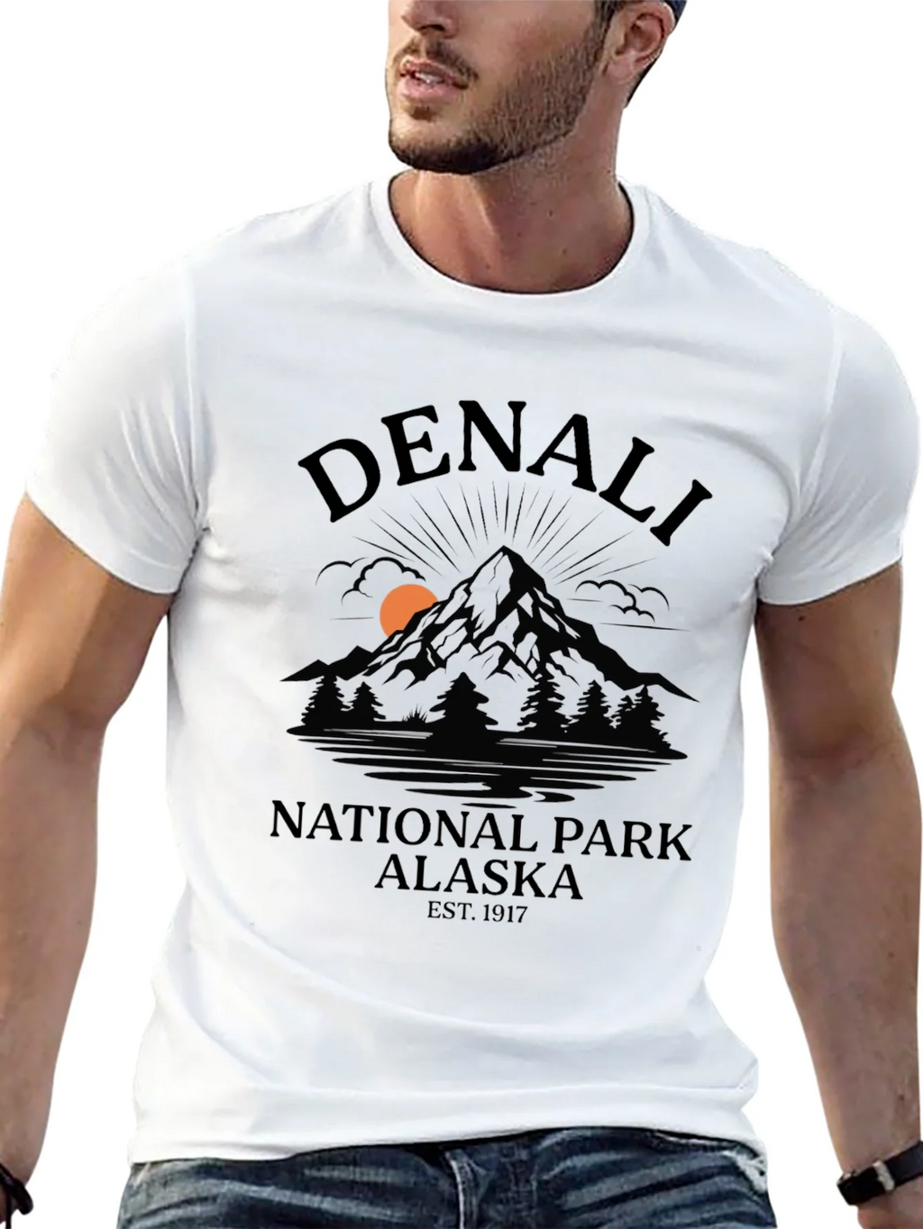 Denali National Park Alaska Black T-Shirt product image 12