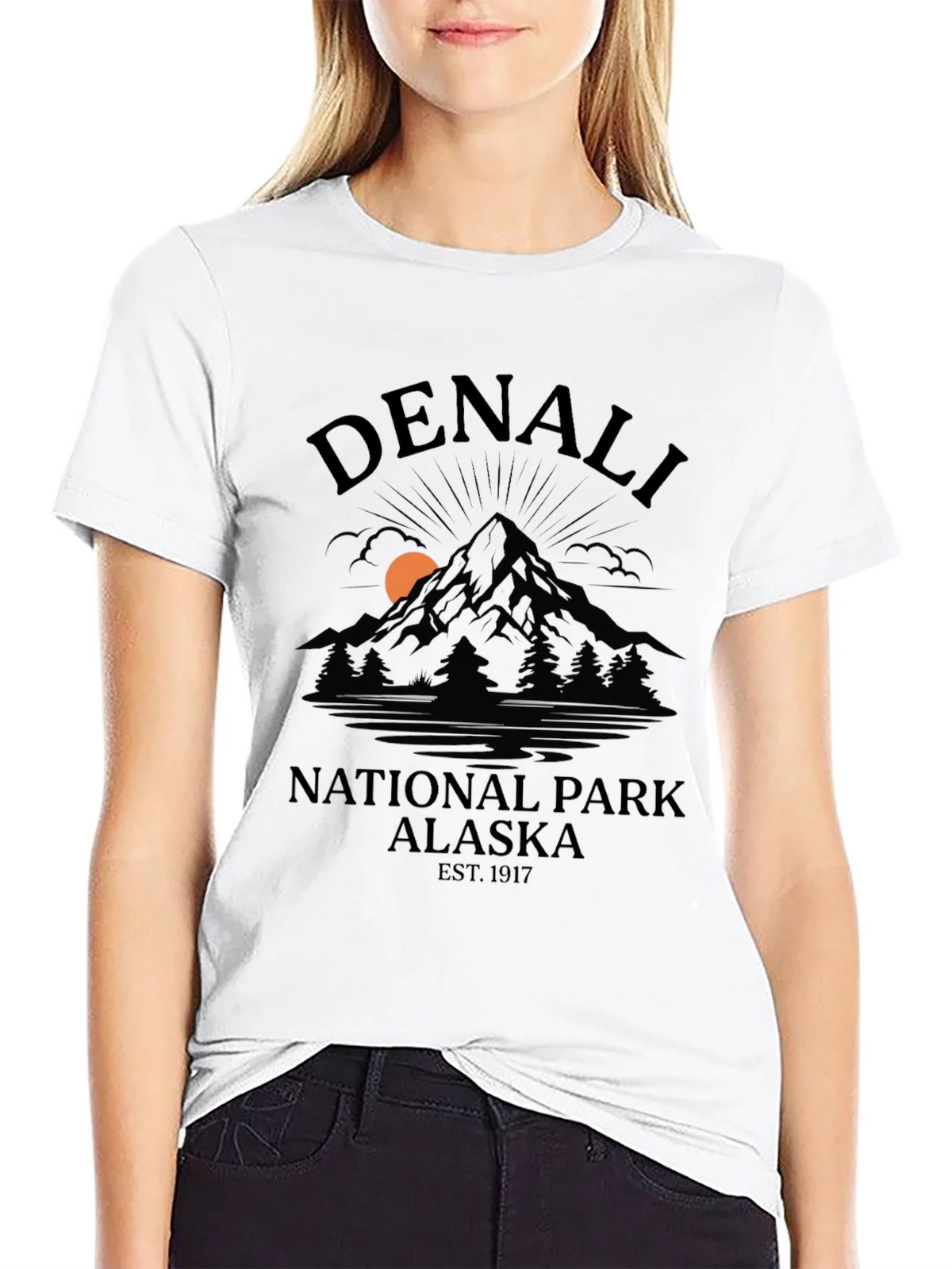 Denali National Park Alaska Black T-Shirt product image 8