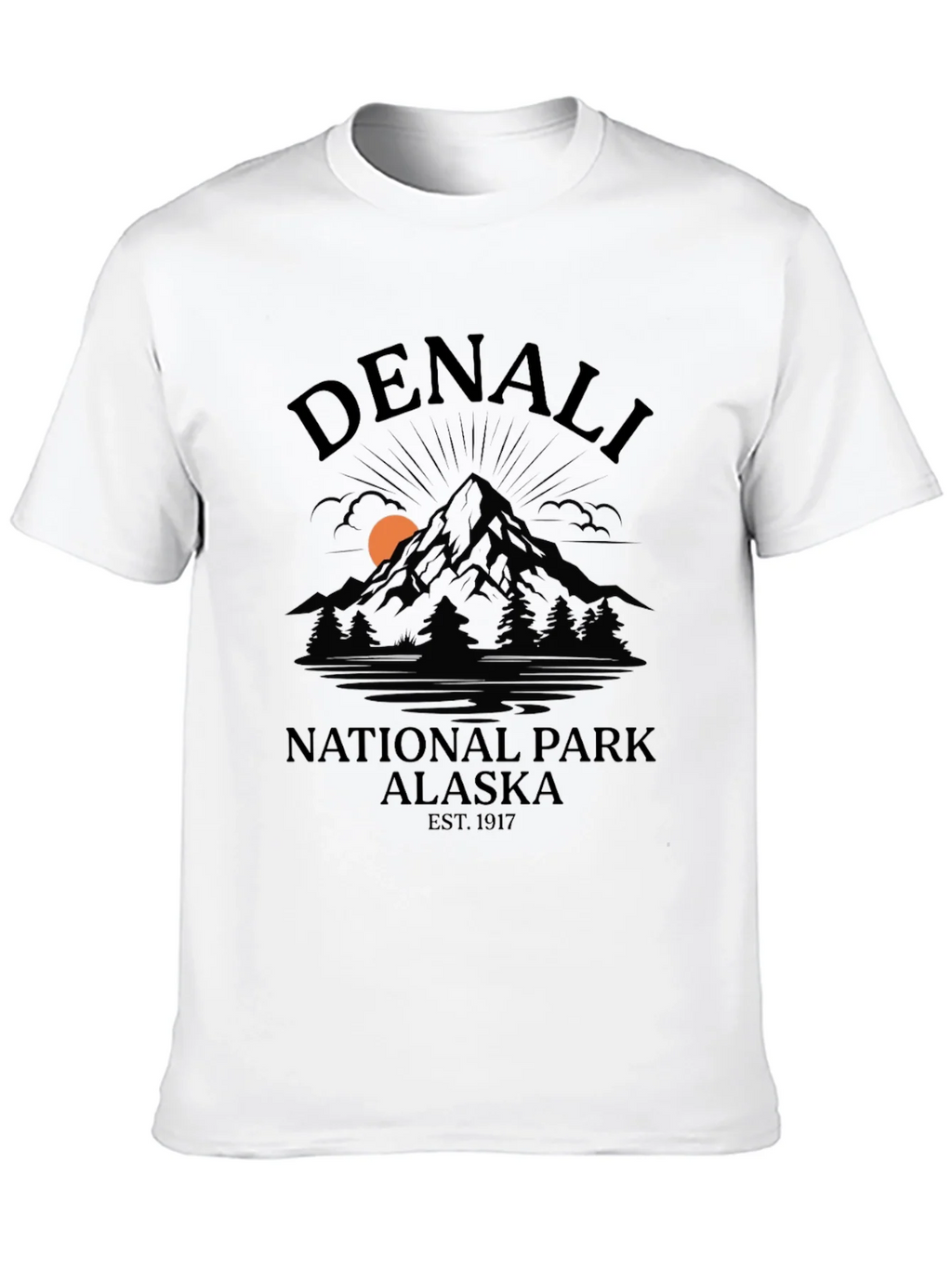 Denali National Park Alaska Black T-Shirt product image 9