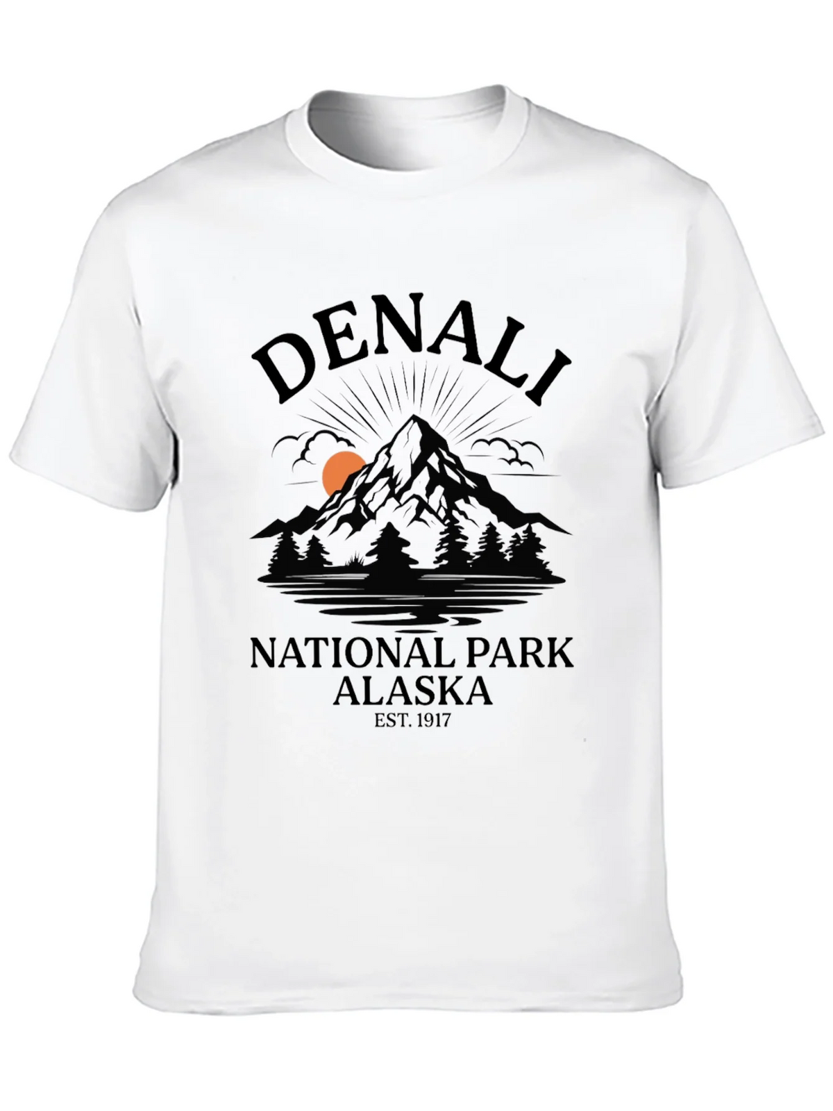 Denali National Park Alaska Black T-Shirt product image 9