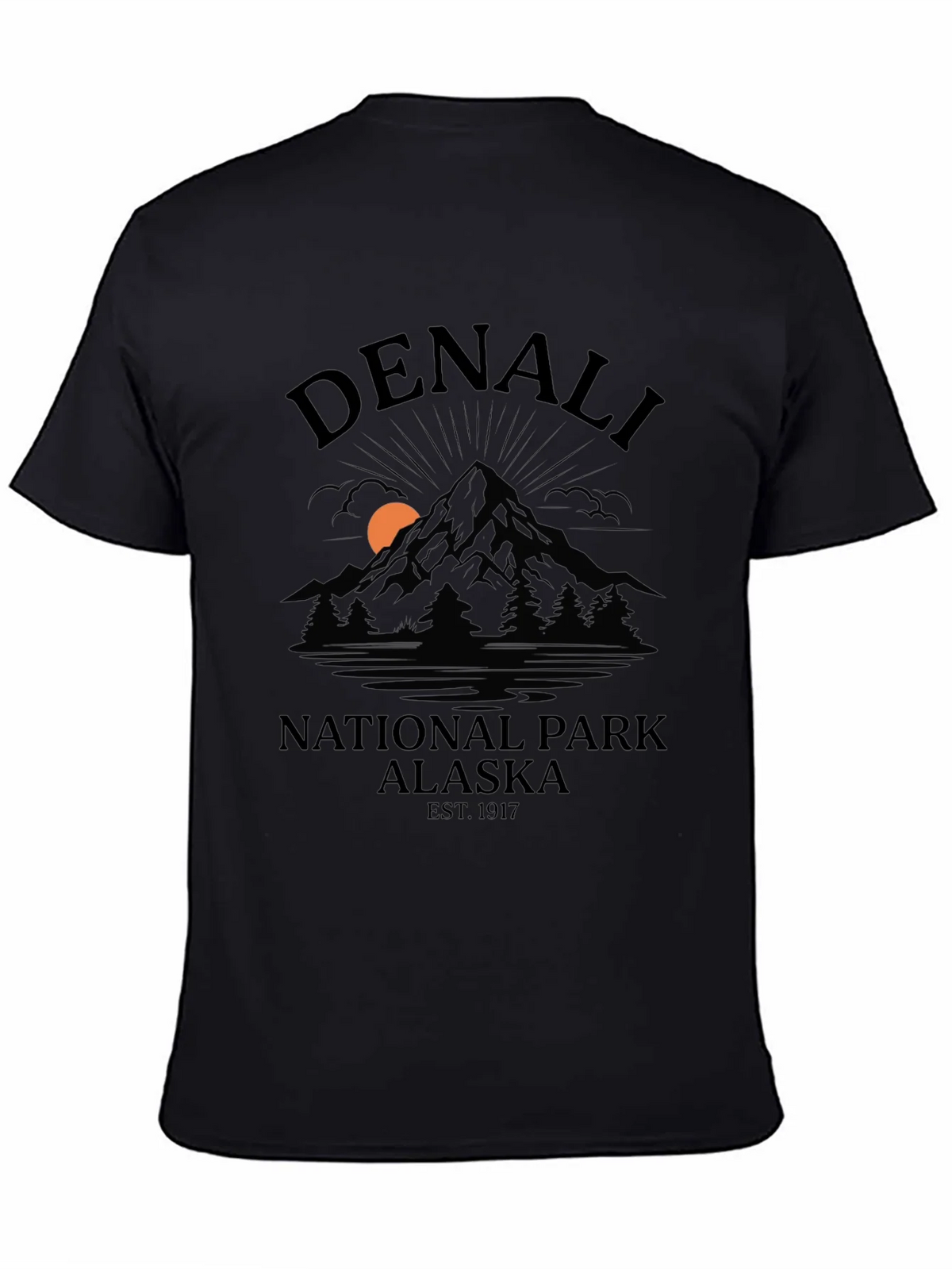 Denali National Park Alaska Black T-Shirt product image 4