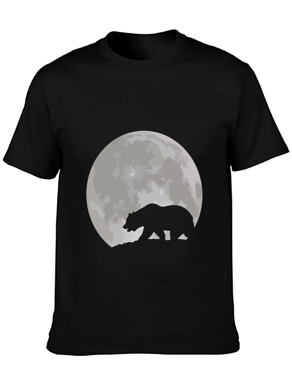 Bear Moon Black T-Shirt product image 1