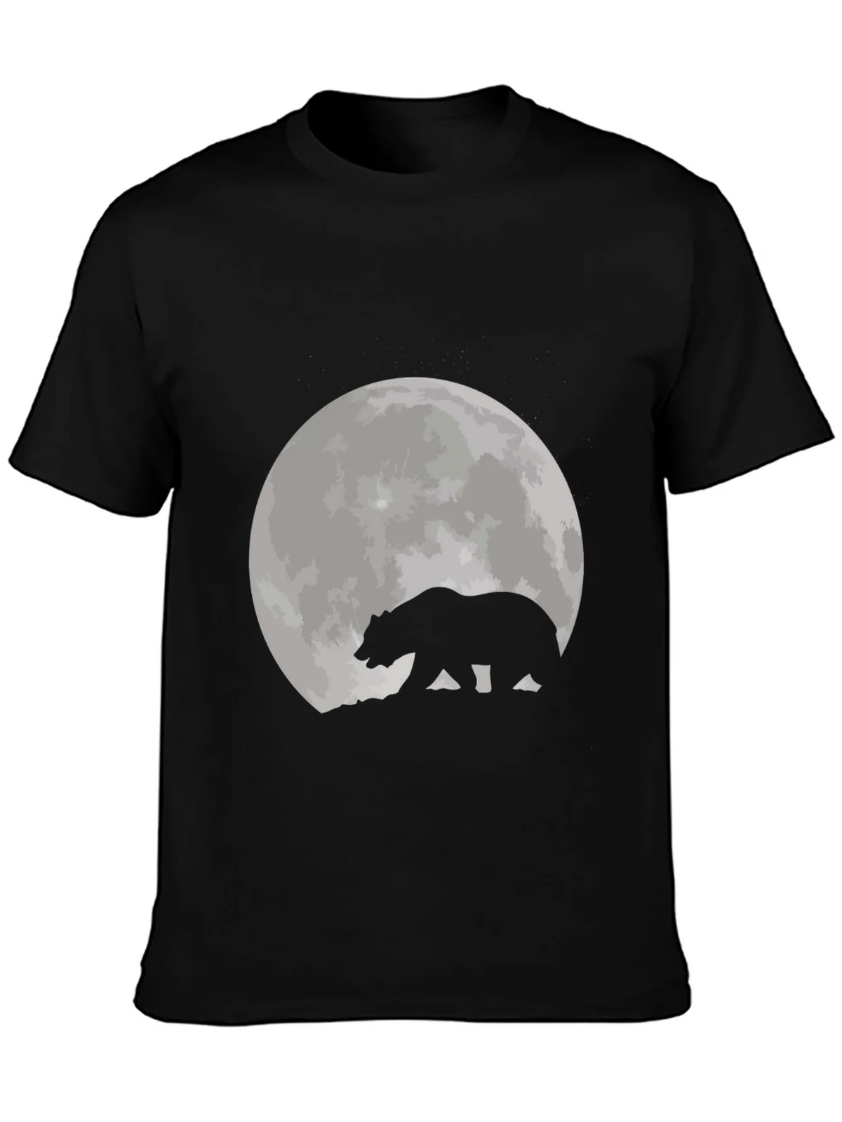 Bear Moon Black T-Shirt product image 1