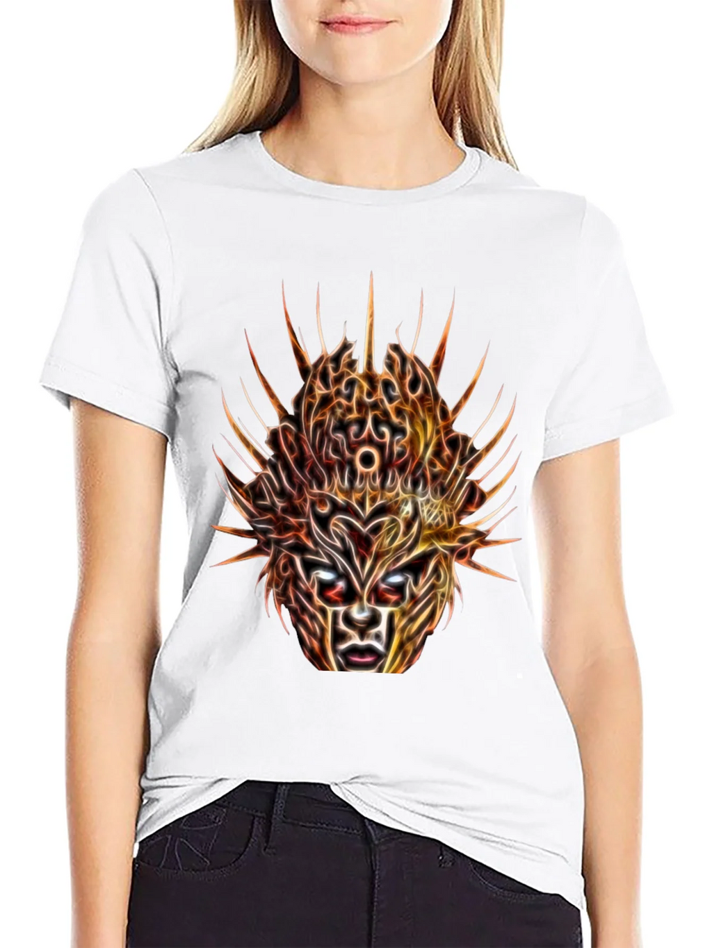 Mystic Mask Graphic Tee - Abstract Art T-Shirt product image 5