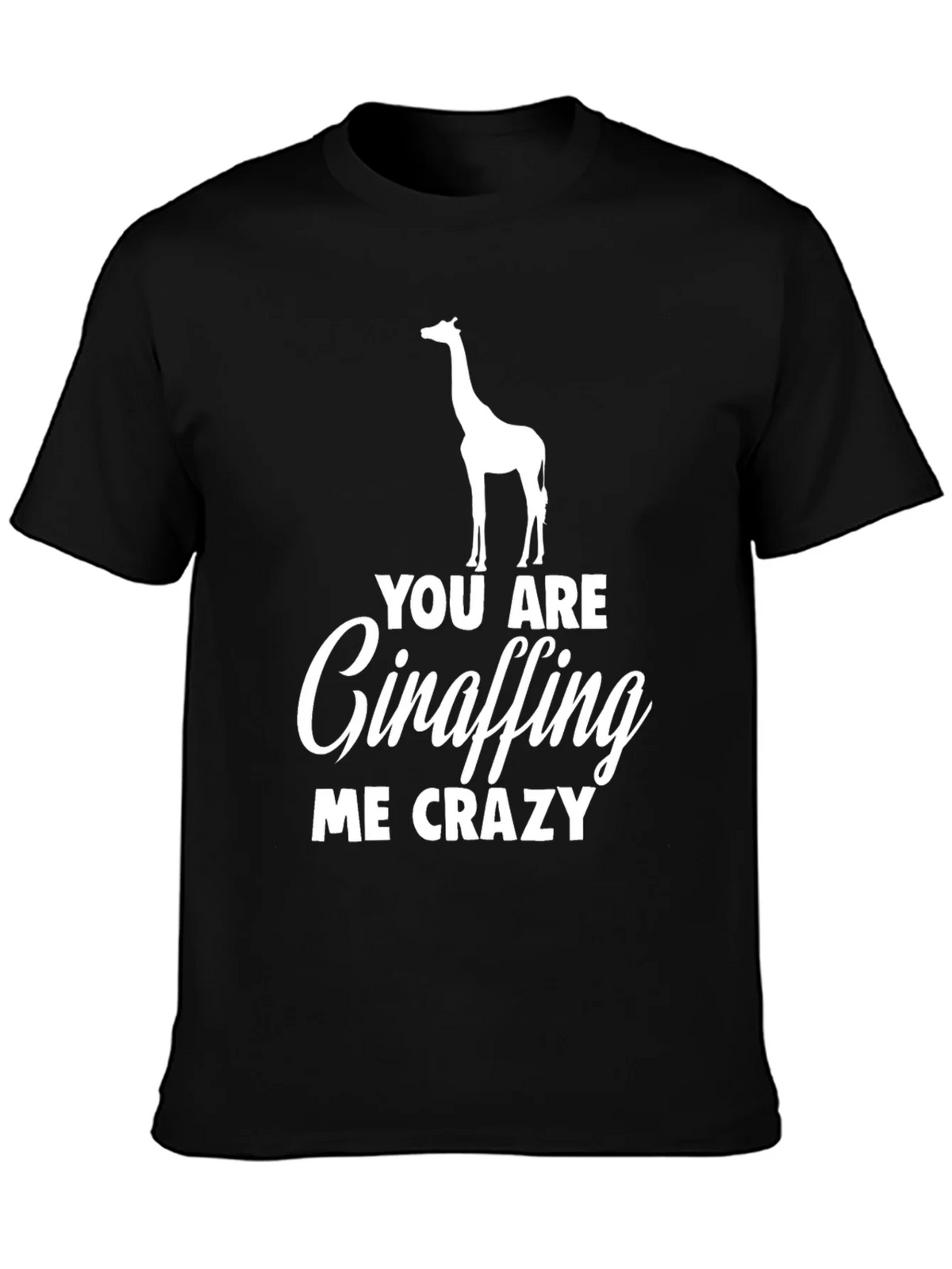 Giraffe Crazy Humor T-Shirt product image 3