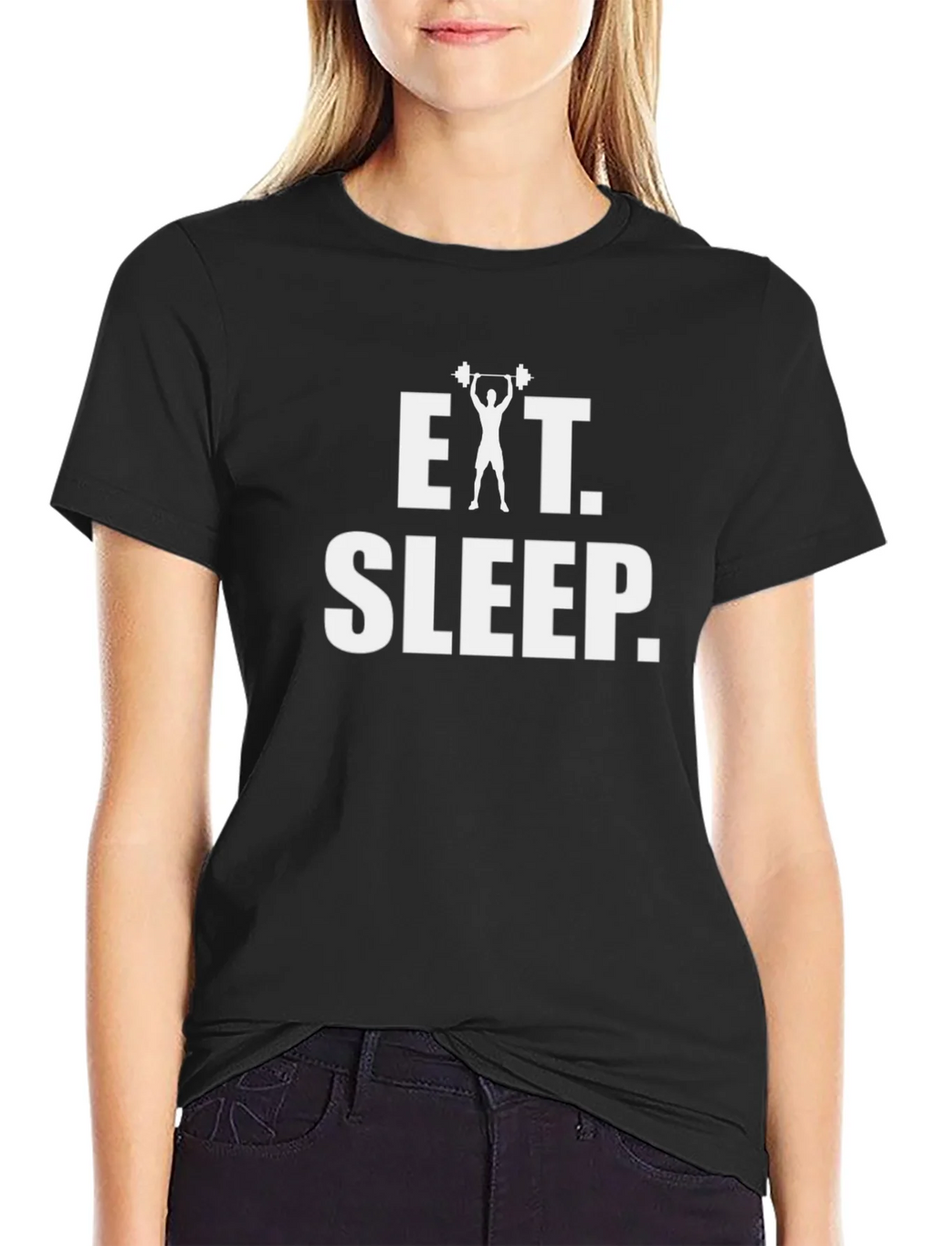 Eat Sleep Gym T-Shirt - Weightlifting Graphic Tee product image 2