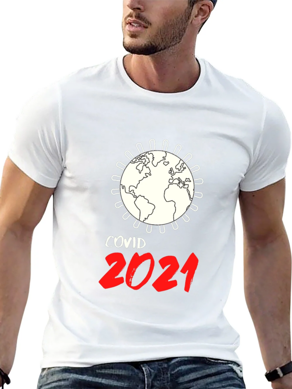 COVID-19 2021 Globe T-Shirt product image 12