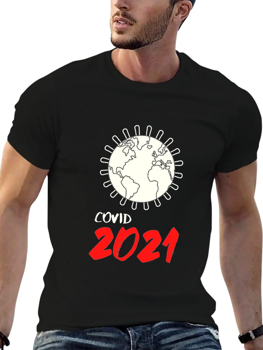 COVID-19 2021 Globe T-Shirt product image 6