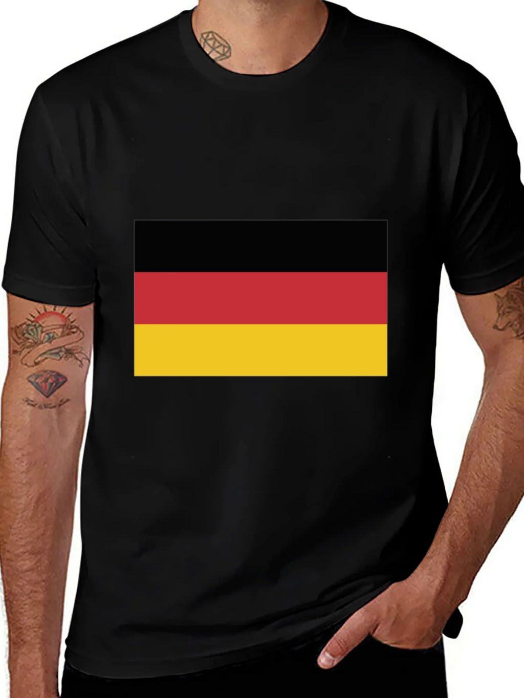 Germany Flag Graphic Tee - Black T-Shirt product image 1