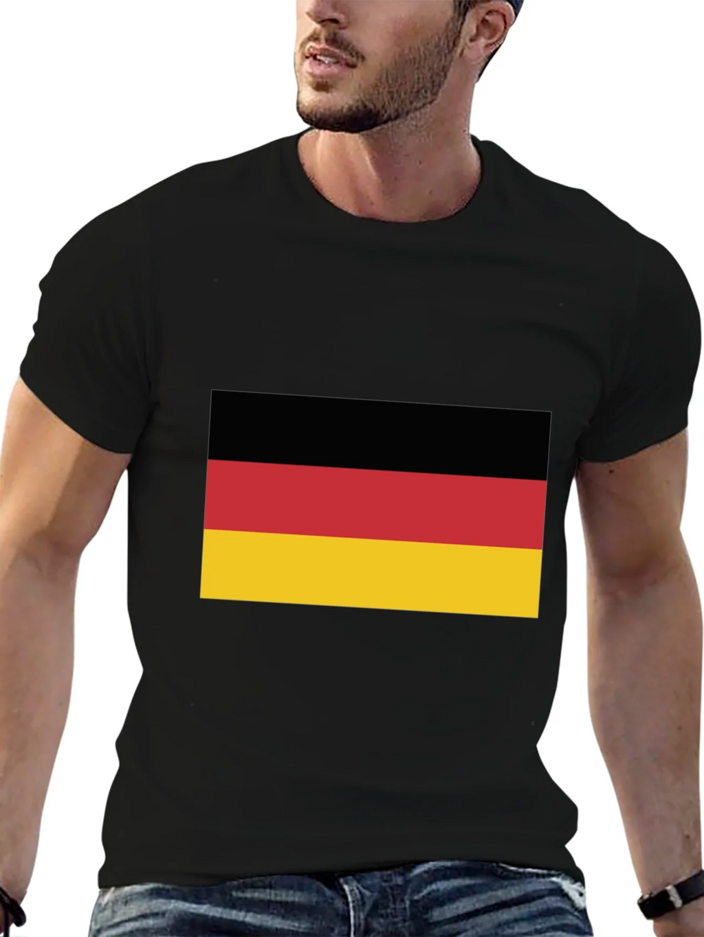 Germany Flag Graphic Tee - Black T-Shirt product image 6