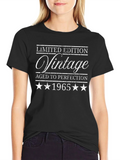 Vintage Limited Edition 1965 Aged to Perfection T-Shirt product image 1