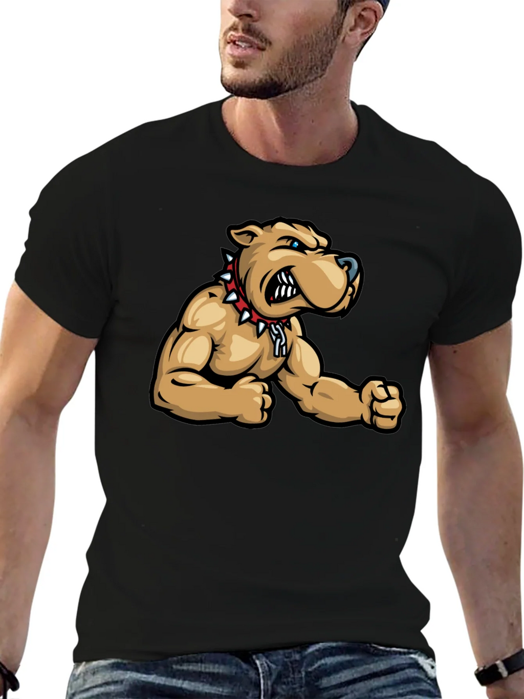 Cool Bulldog Graphic T-Shirt product image 6