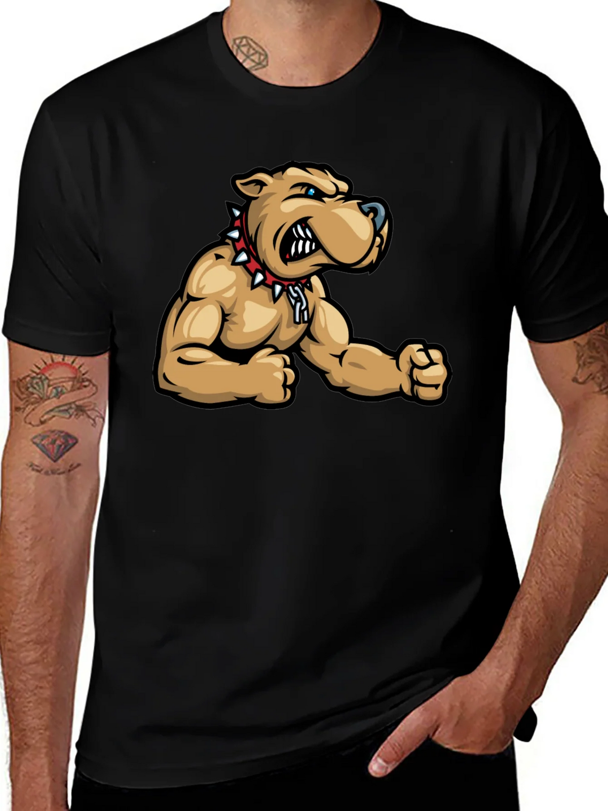 Cool Bulldog Graphic T-Shirt product image 1