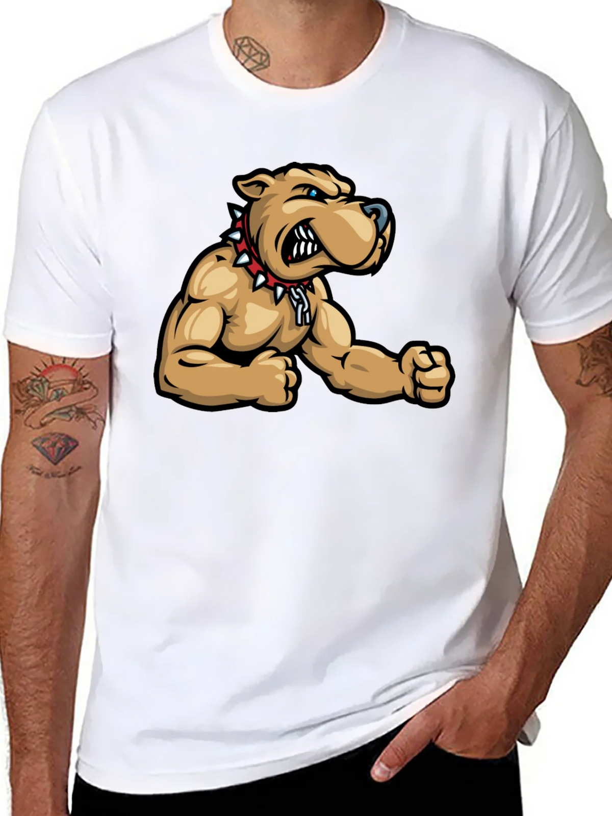 Cool Bulldog Graphic T-Shirt product image 7