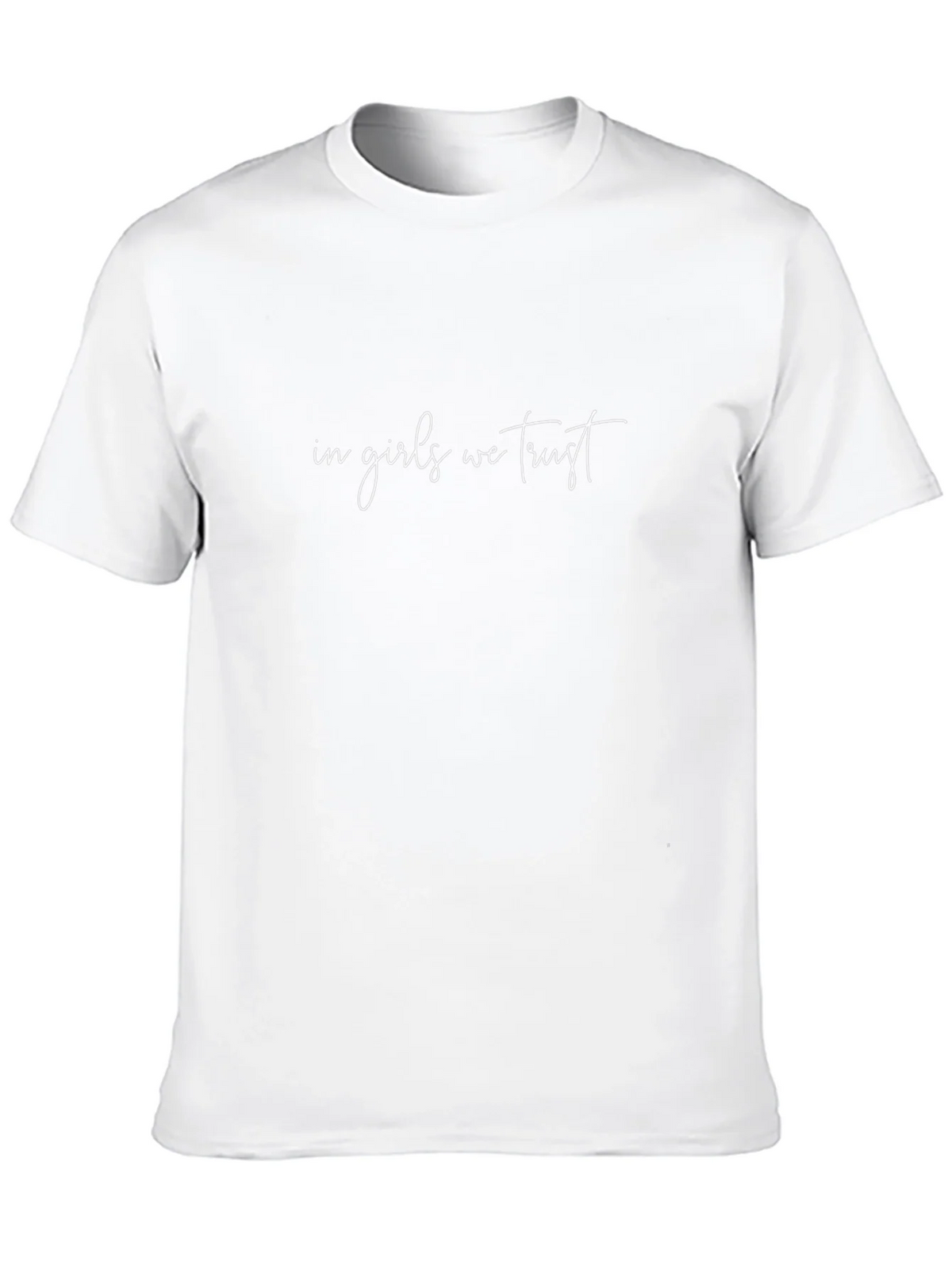In Girls We Trust Graphic Tee - Black Cotton T-Shirt product image 9