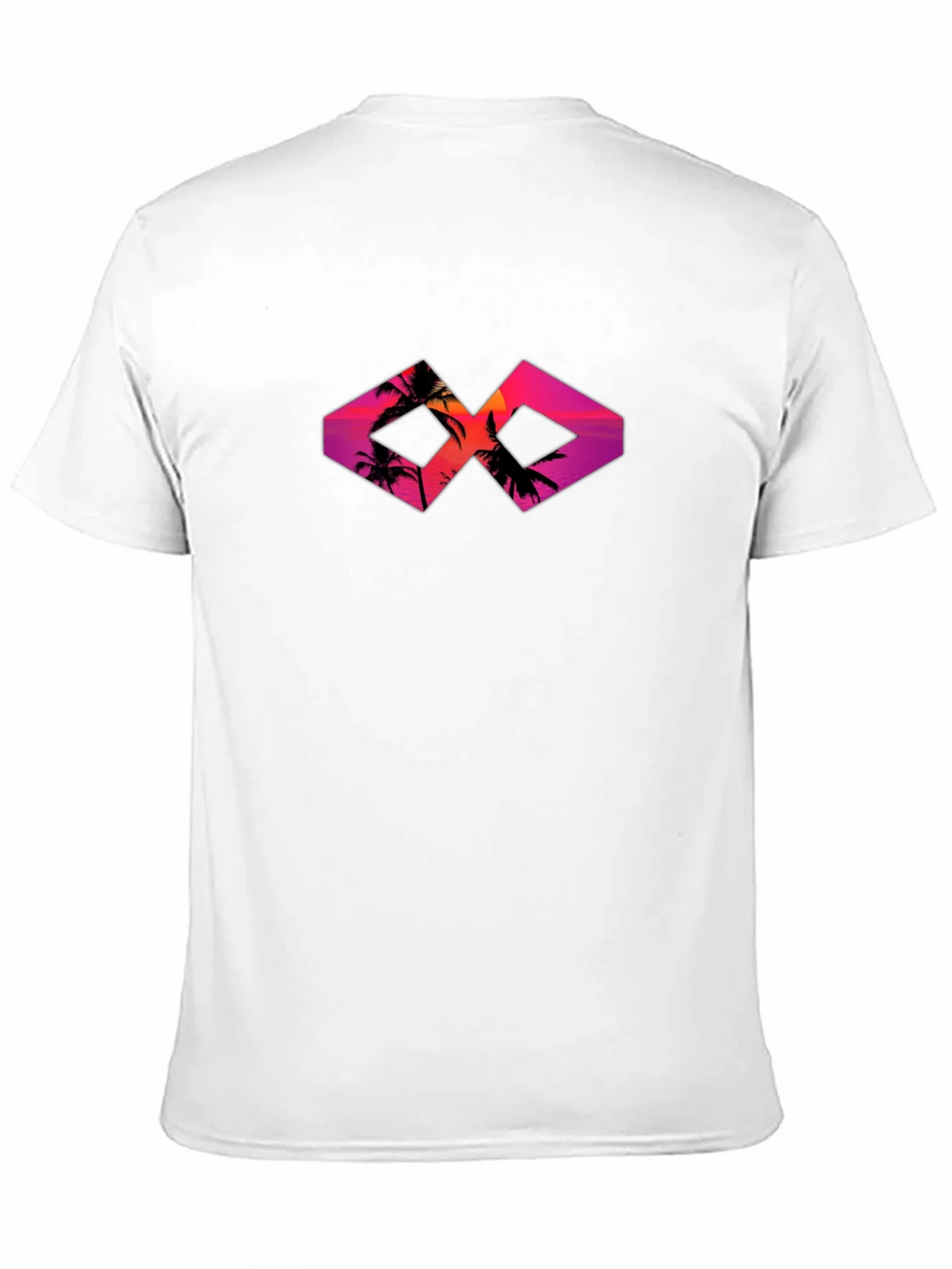 Sunset Palm Tree Graphic Tee - Black Cotton T-Shirt product image 10