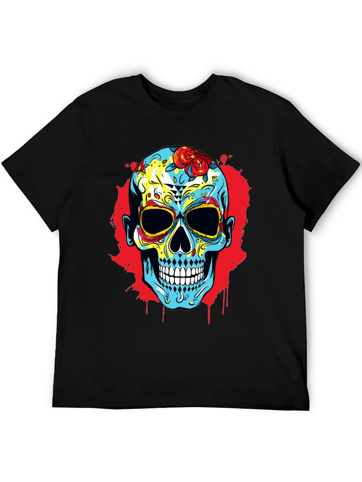 Sugar Skull Graphic Print T-Shirt product image 4