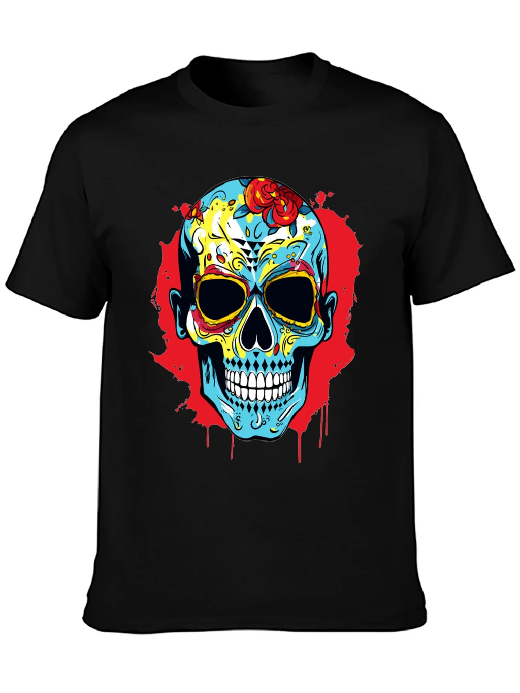 Sugar Skull Graphic Print T-Shirt product image 3