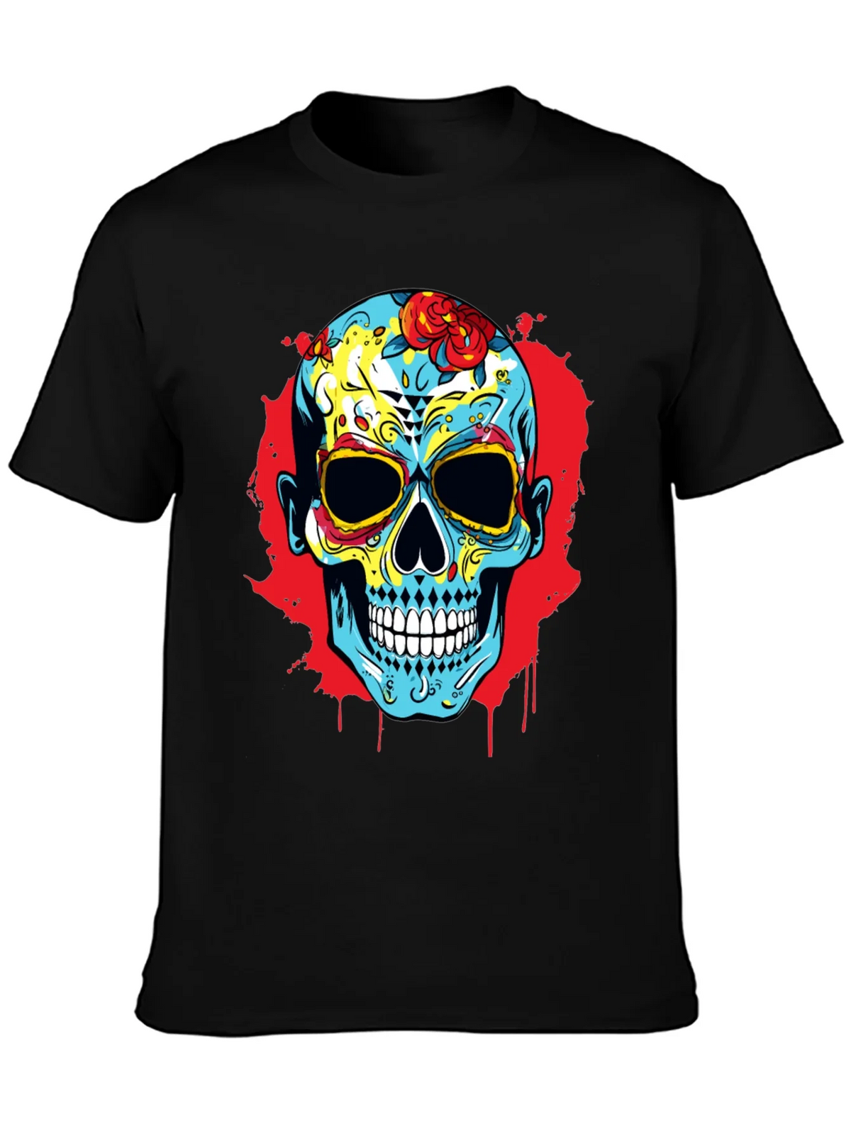 Sugar Skull Graphic Print T-Shirt product image 3