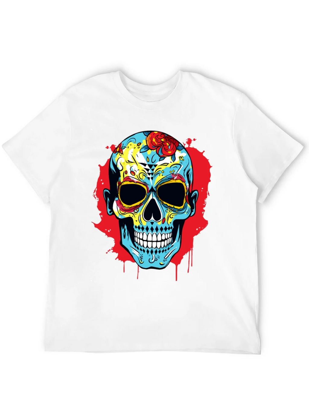 Sugar Skull Graphic Print T-Shirt product image 8