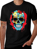 Sugar Skull Graphic Print T-Shirt product image 1