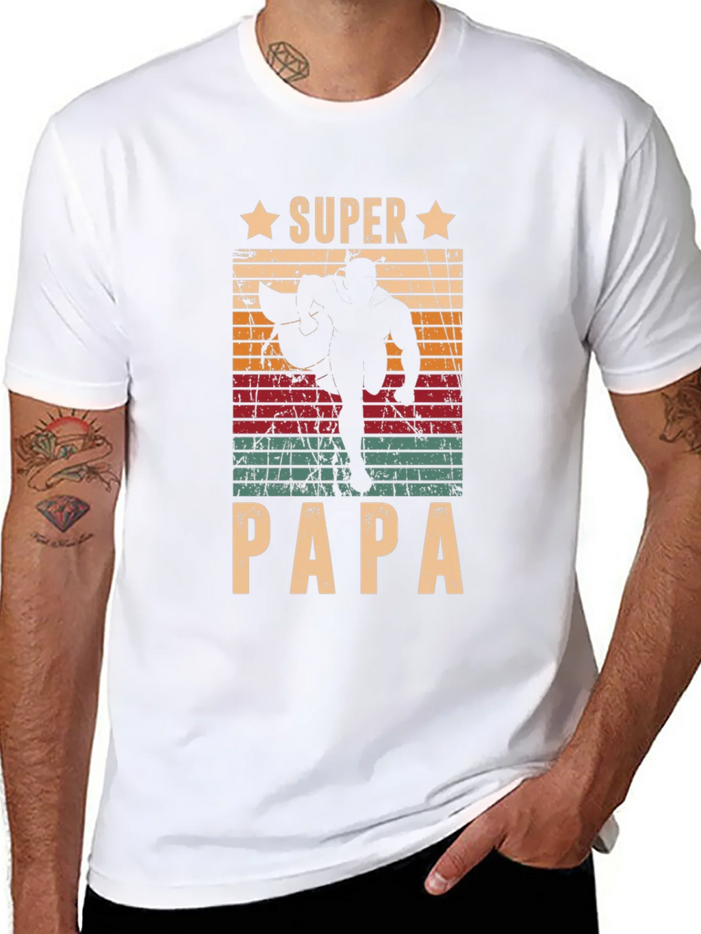 Super Papa Graphic Tee - Fathers Day Gift product image 2