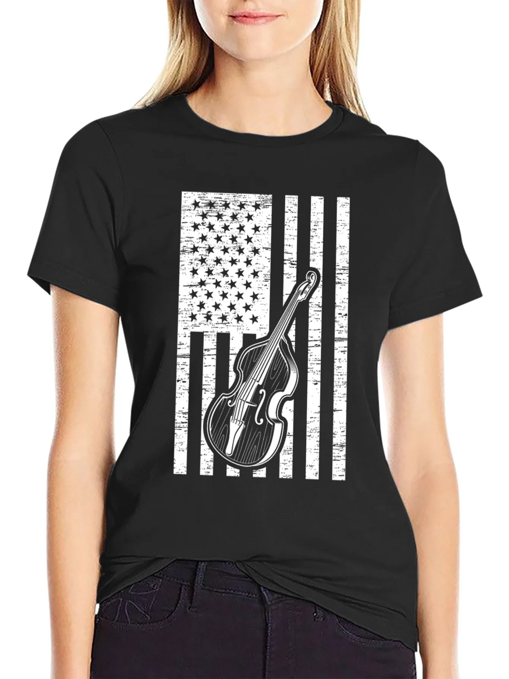 American Flag Bass T-Shirt product image 2