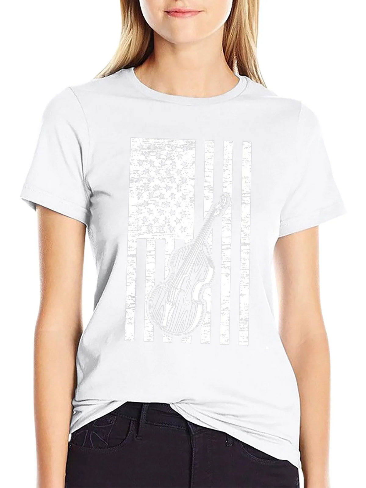 American Flag Bass T-Shirt product image 8