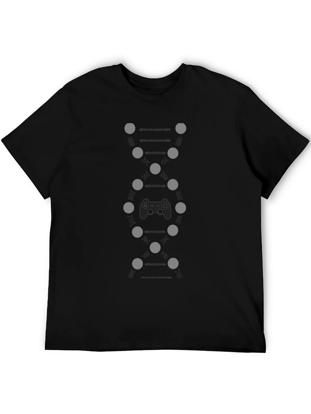 Gamer DNA Graphic Tee - Black Cotton T-Shirt product image 5
