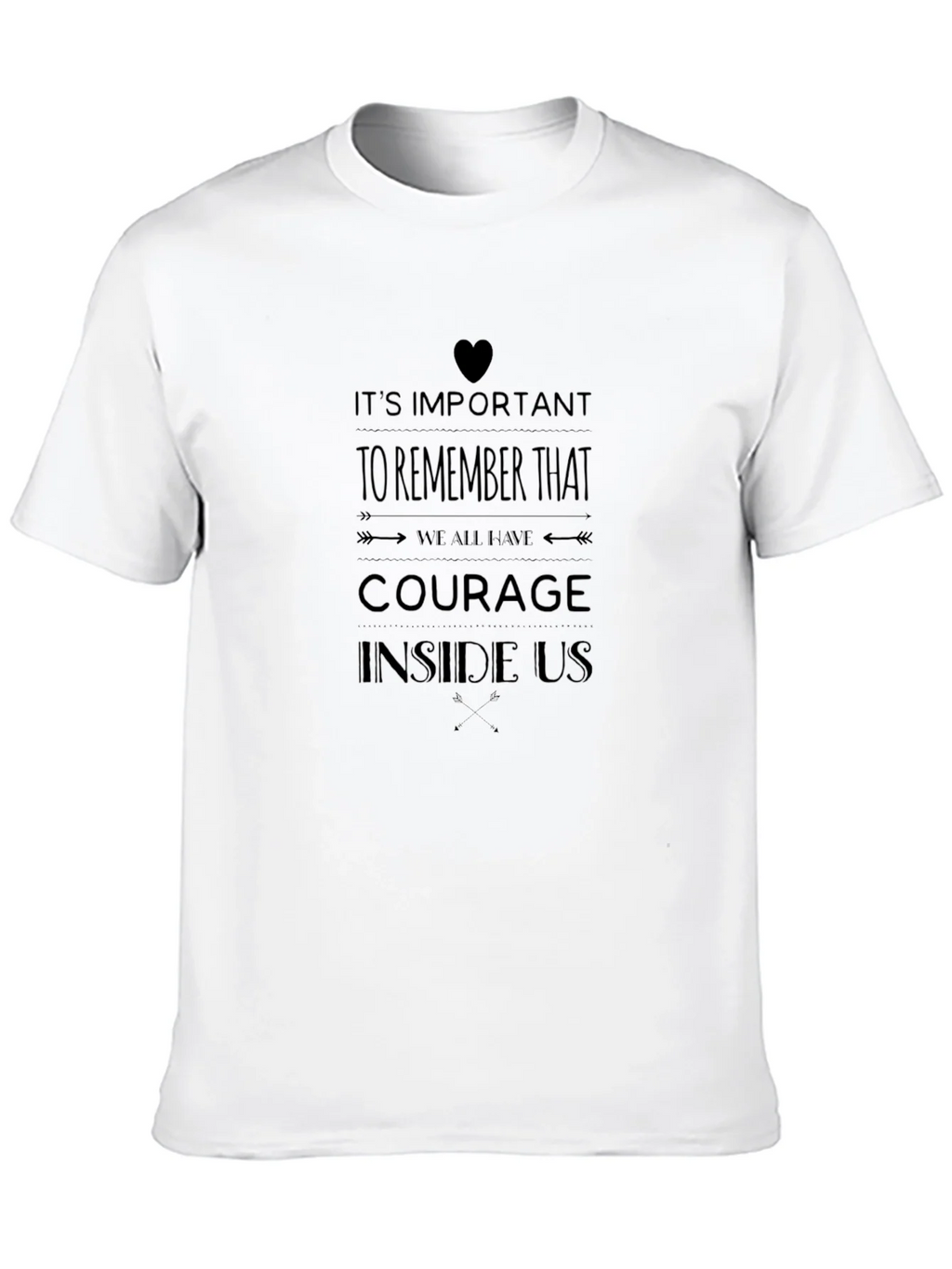 Courage Inside Us Graphic T-Shirt - Black product image 9