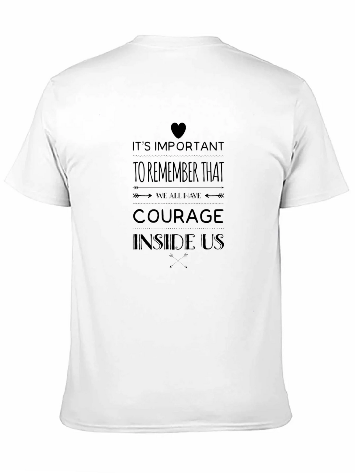 Courage Inside Us Graphic T-Shirt - Black product image 10