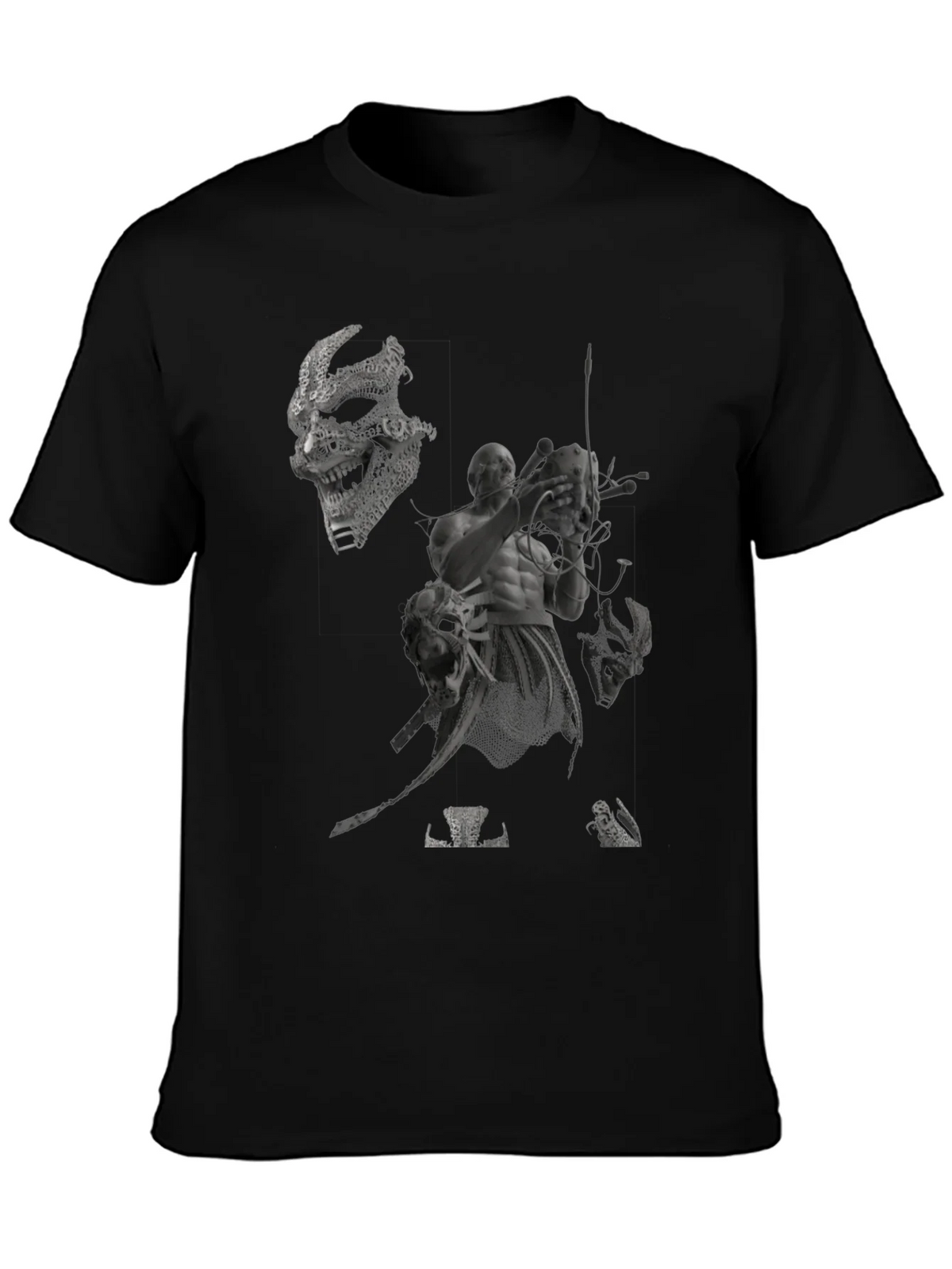 Mens Black Graphic Print Tee product image 3