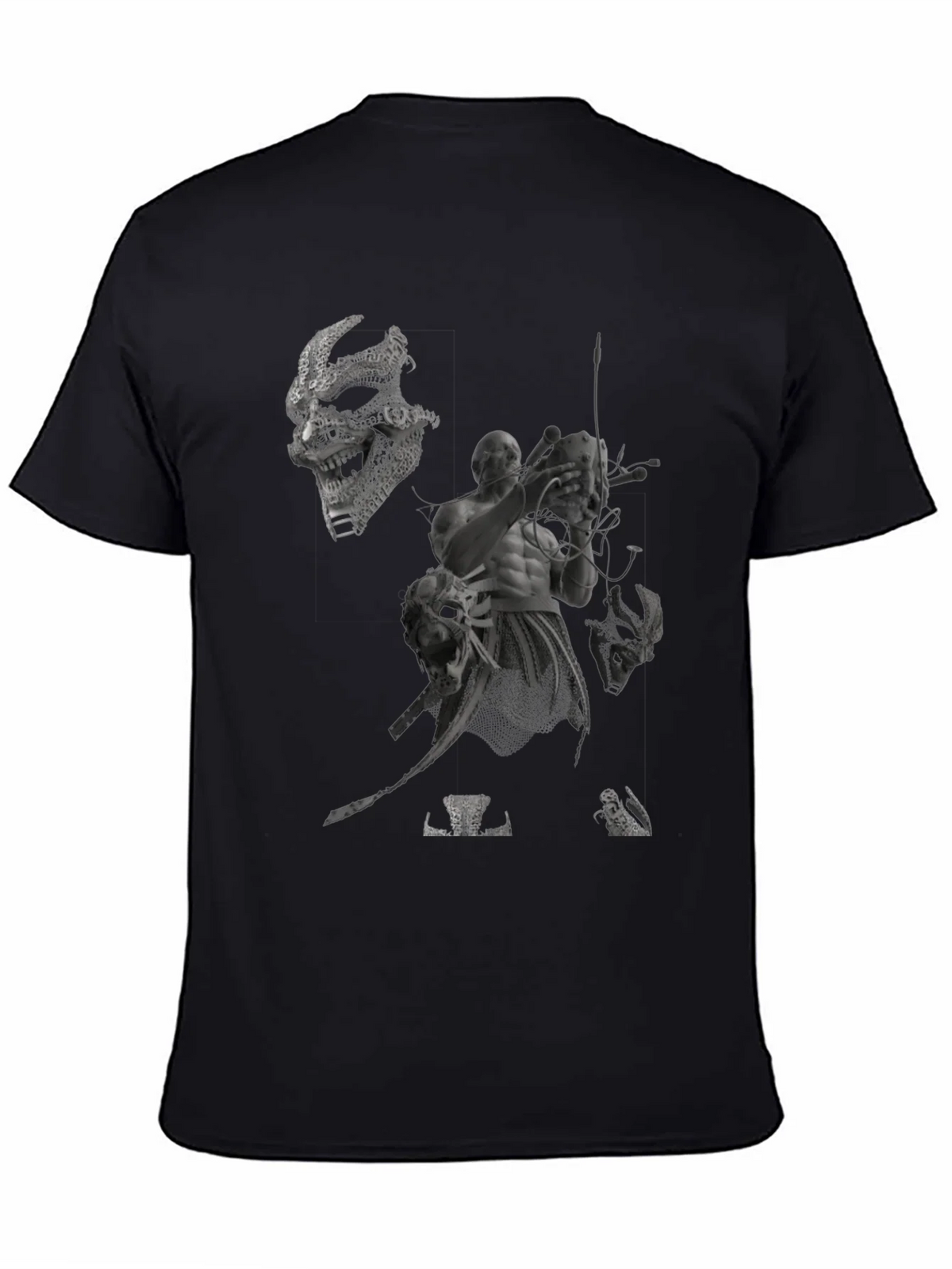 Mens Black Graphic Print Tee product image 4