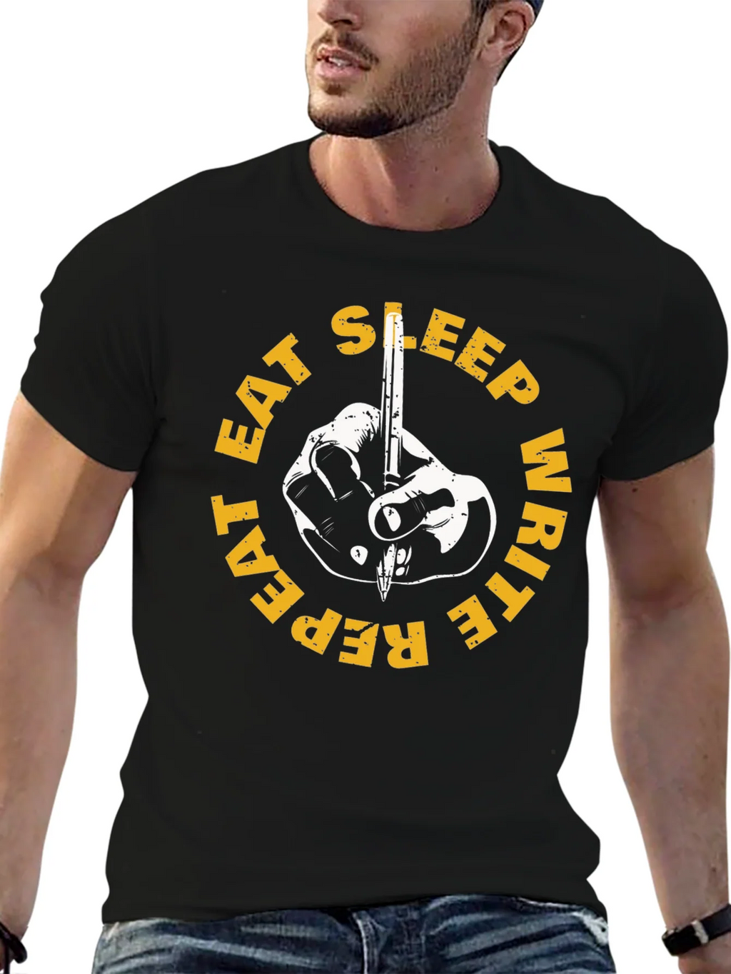 Eat Sleep Write Repeat T-Shirt product image 5