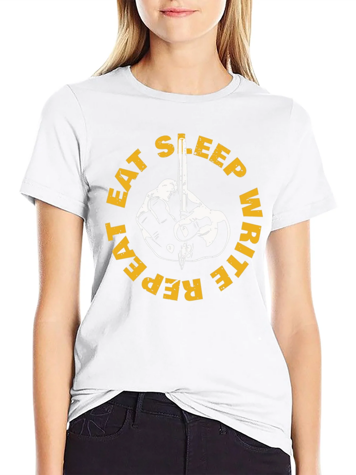 Eat Sleep Write Repeat T-Shirt product image 6