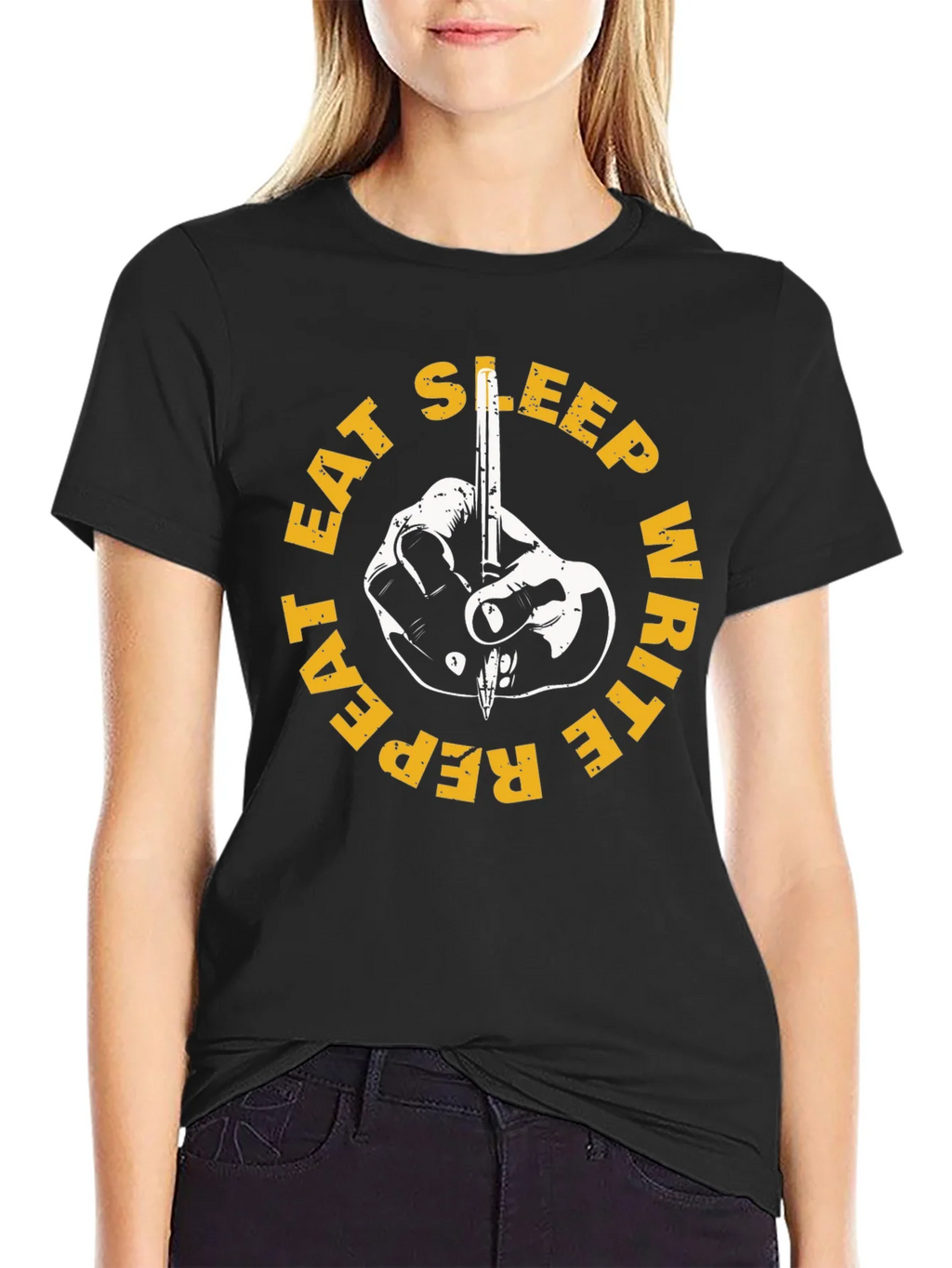 Eat Sleep Write Repeat T-Shirt product image 2