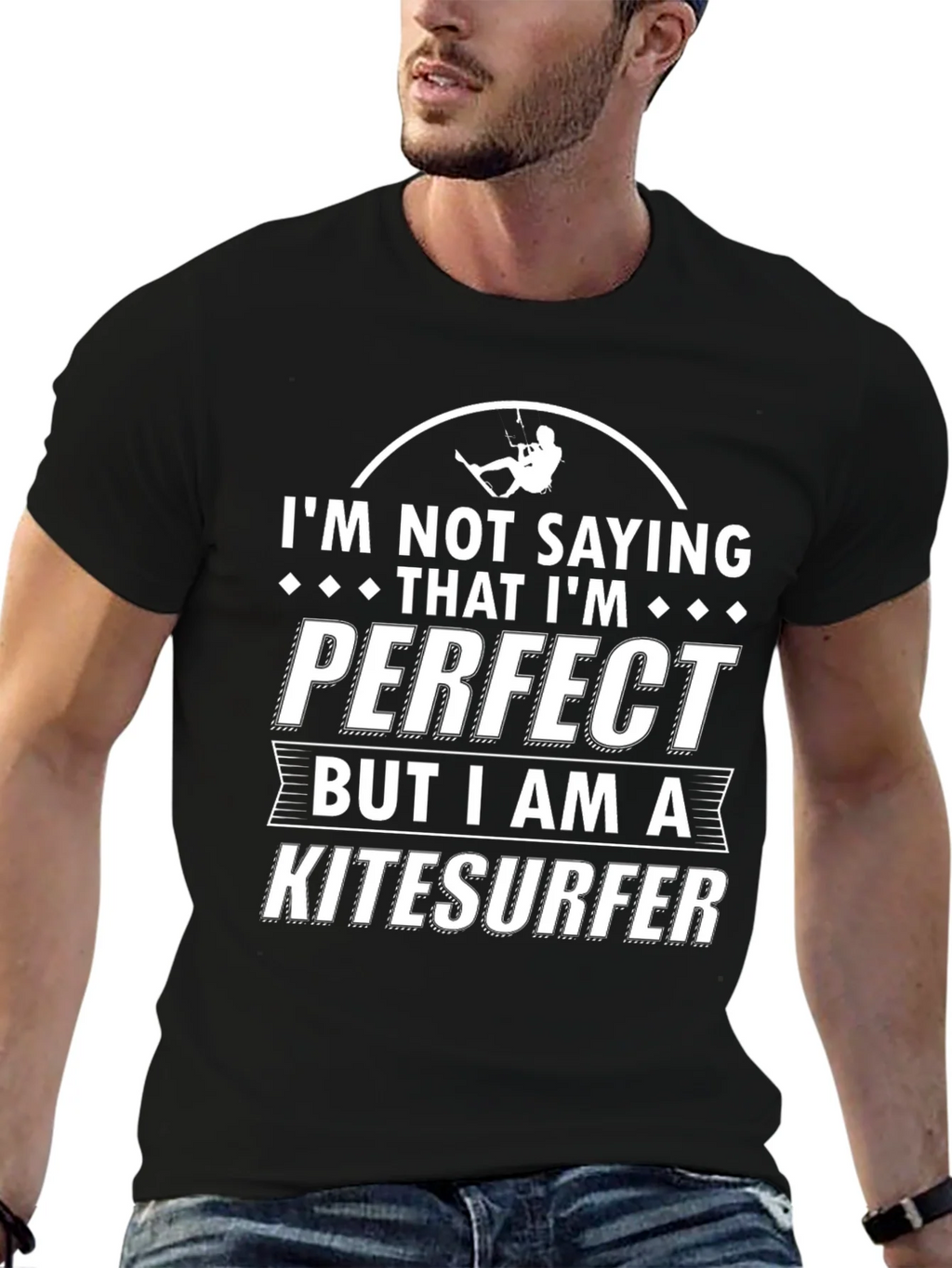 Kitesurfer T-Shirt - Not Saying Im Perfect Tee product image 6