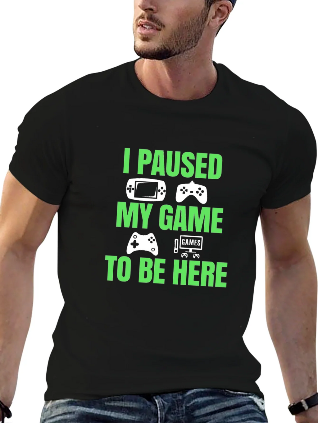 I Paused My Game to Be Here Graphic T-Shirt product image 5