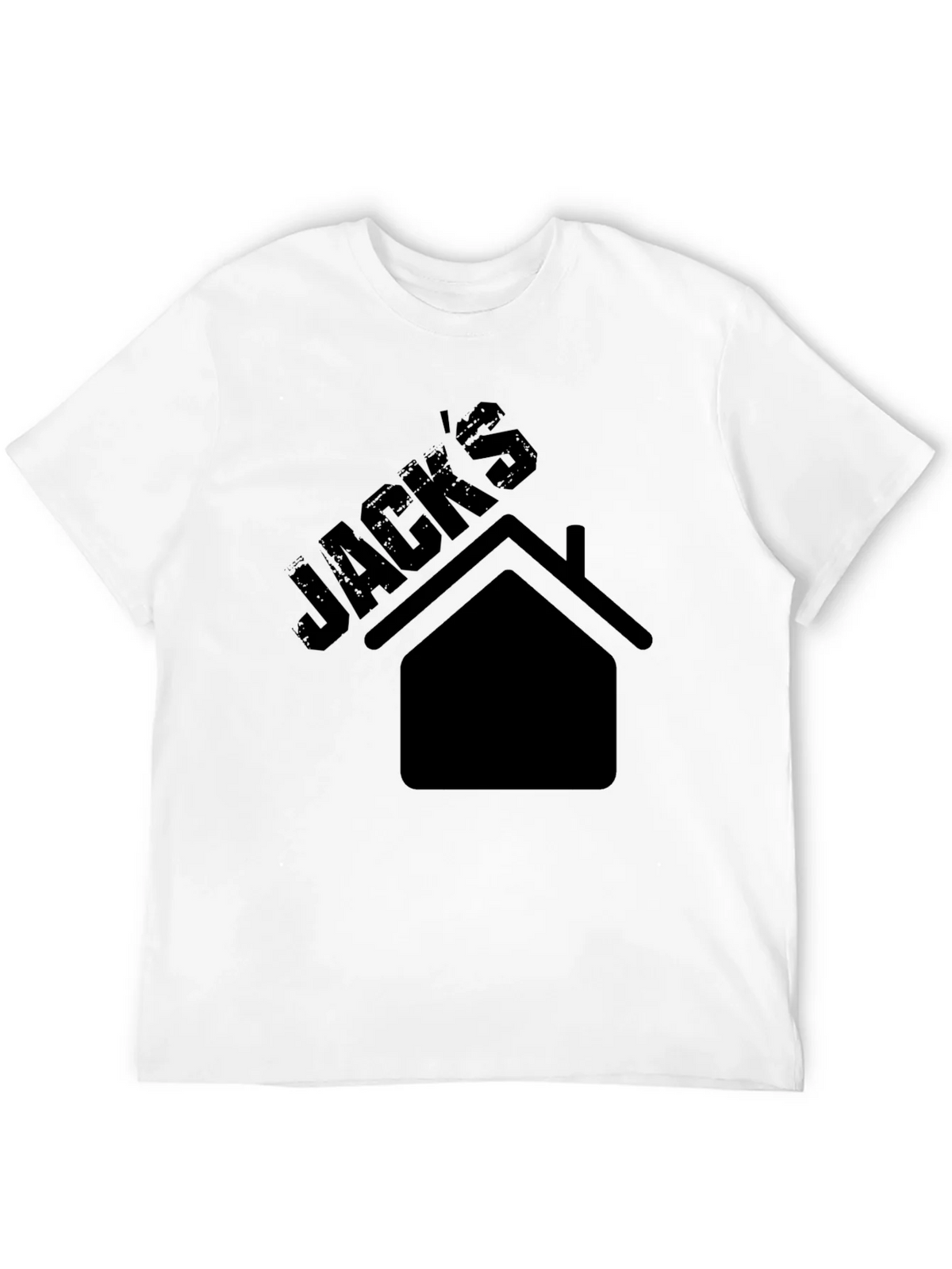 Jacks House Graphic Tee - Black Cotton Casual T-Shirt product image 11