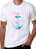 Living On Lake Time Anchor Graphic Tee product image 1