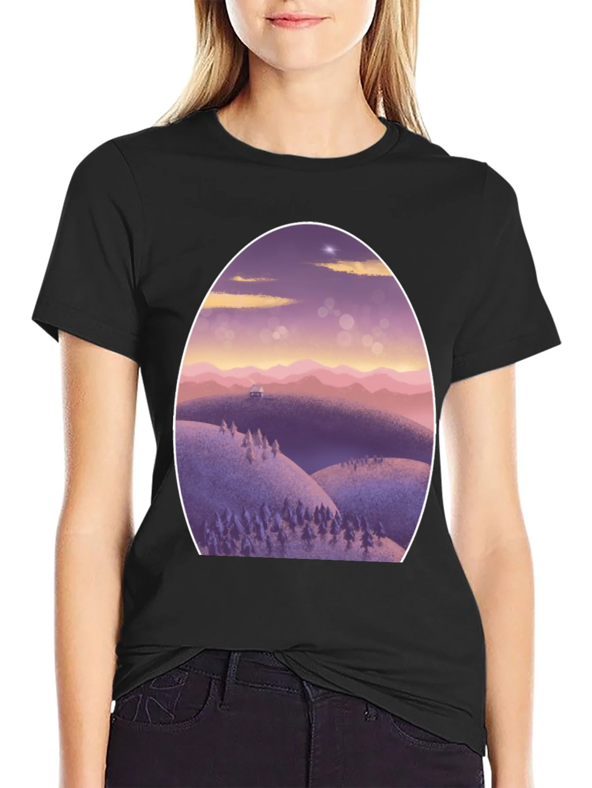 Artistic Landscape Graphic Tee product image 2