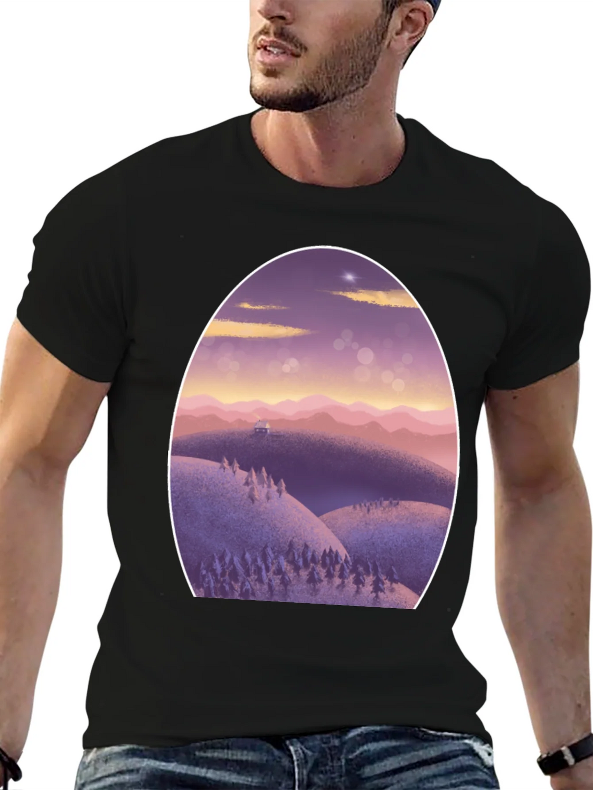 Artistic Landscape Graphic Tee product image 6