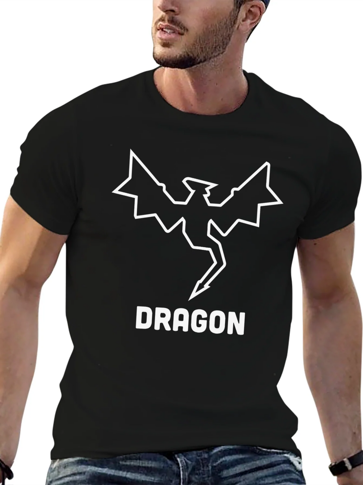 Dragon Graphic T-Shirt - Cool & Casual Black Tee product image 6