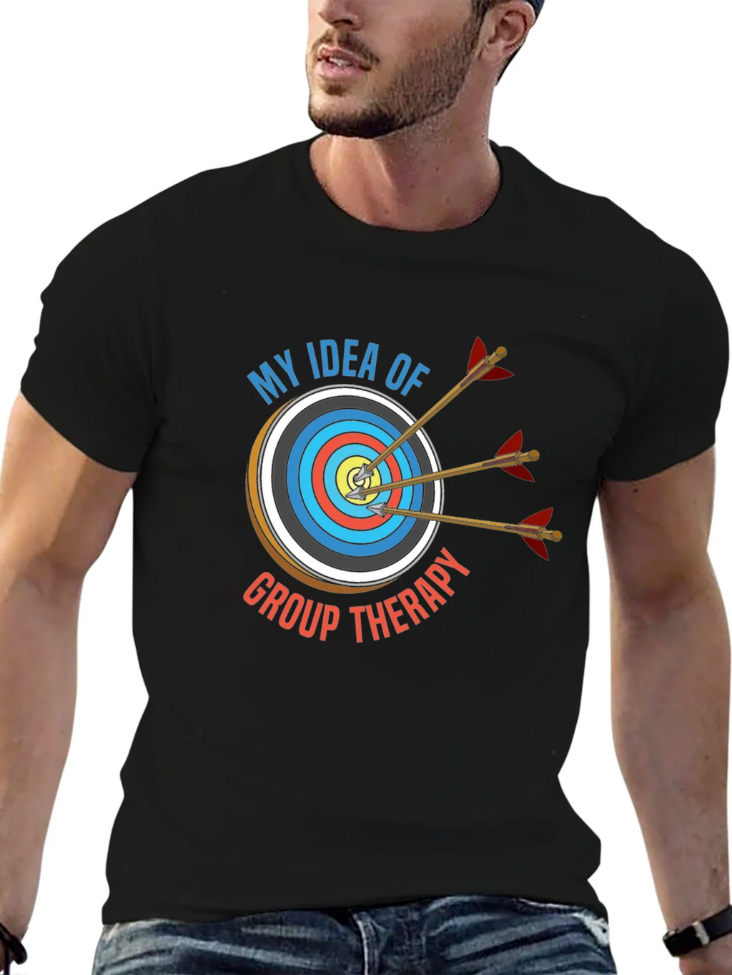 Archery Group Therapy T-Shirt - Black Cotton Tee product image 6