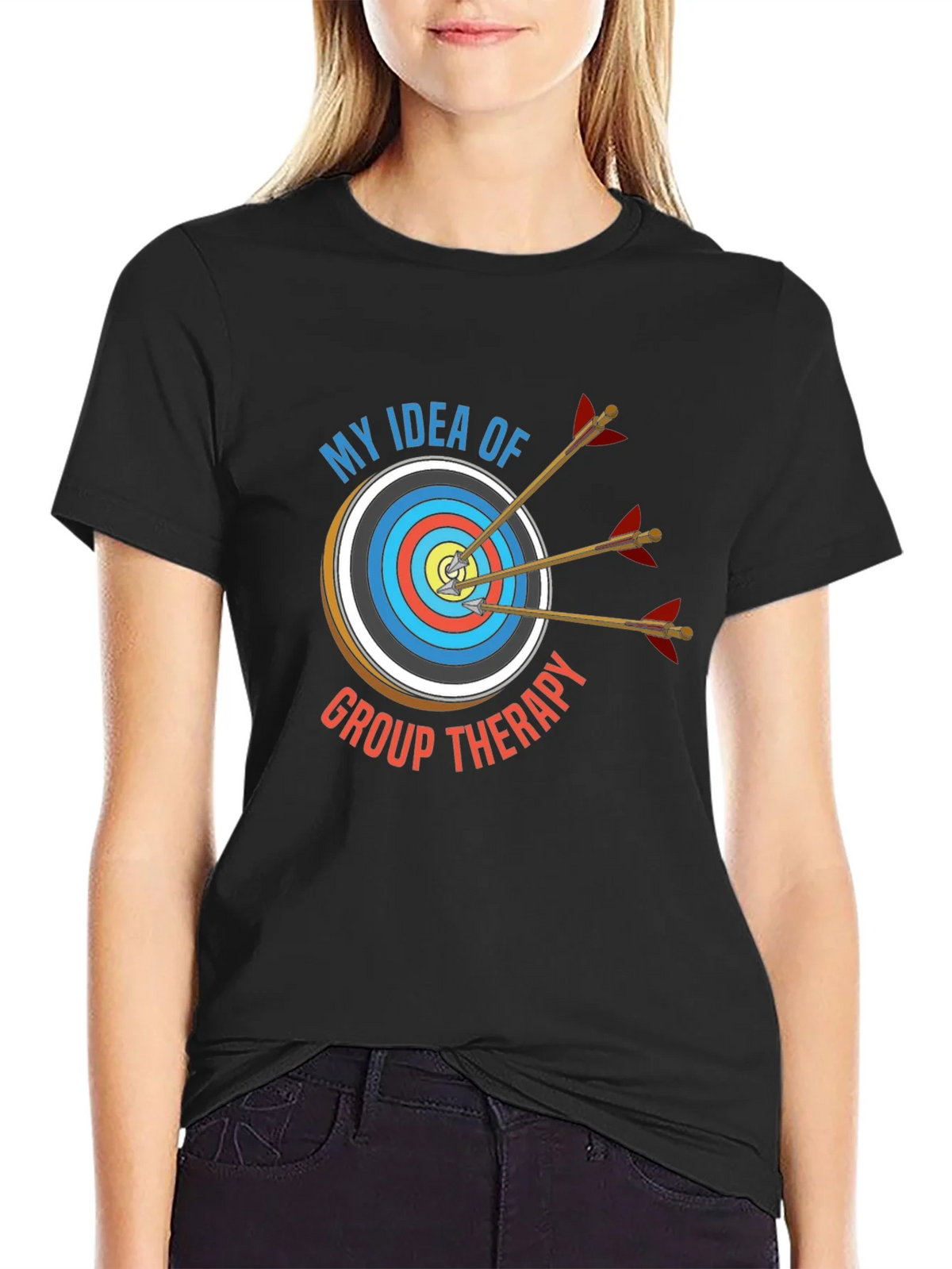 Archery Group Therapy T-Shirt - Black Cotton Tee product image 2
