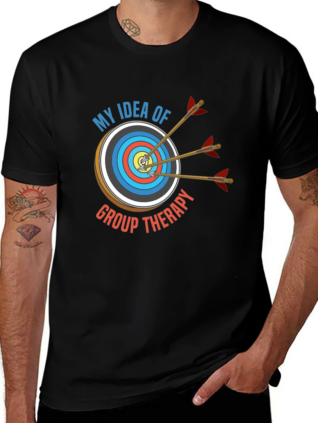 Archery Group Therapy T-Shirt - Black Cotton Tee product image 1