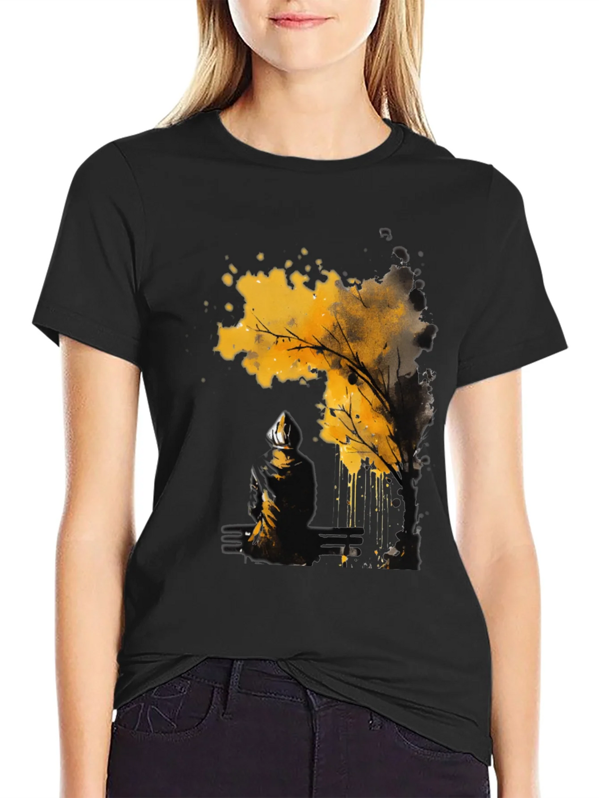 Abstract Tree Graphic Tee - Modern Art Shirt product image 1