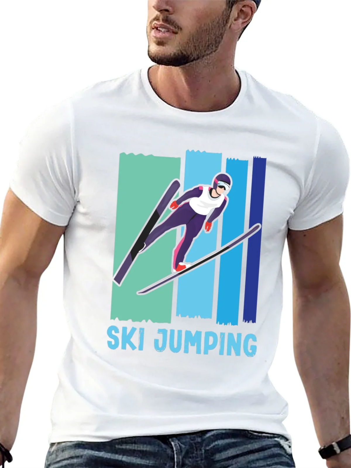 Ski Jumping T-Shirt - Unique Sport Graphic Tee product image 11