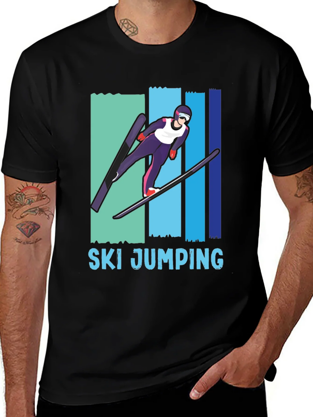 Ski Jumping T-Shirt - Unique Sport Graphic Tee product image 1