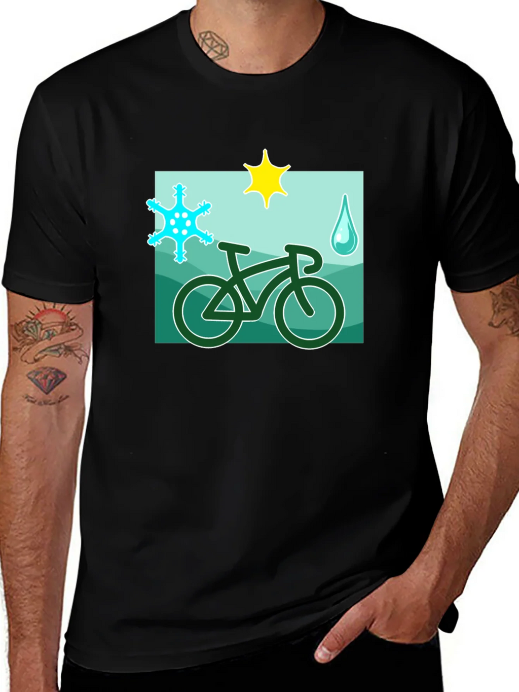 Weather Cycling T-Shirt - Ride in Any Condition! product image 1